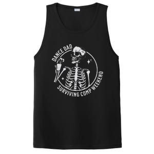 Dance Dad Surviving Comp Weekend Skeleton Coffee PosiCharge Competitor Tank