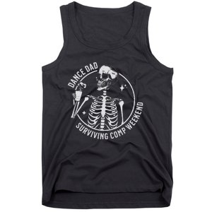 Dance Dad Surviving Comp Weekend Skeleton Coffee Tank Top