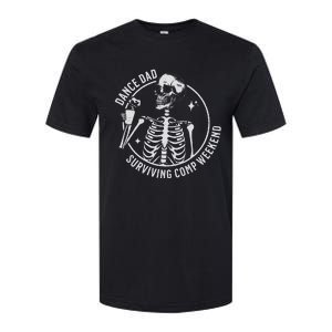 Dance Dad Surviving Comp Weekend Skeleton Coffee Softstyle CVC T-Shirt