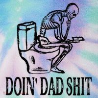 Doing Dad Shit Funny Skeleton Dad Joke Legacy Tie Dye Trucker Hat