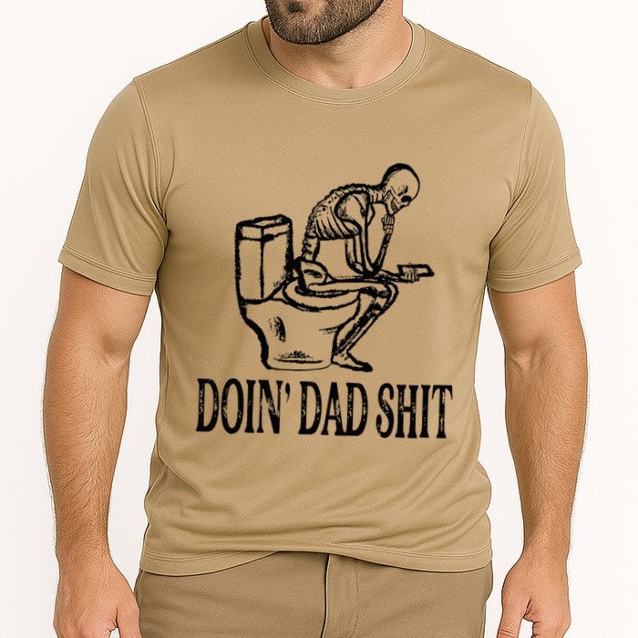 Doing Dad Shit Funny Skeleton Dad Joke Performance Shirt
