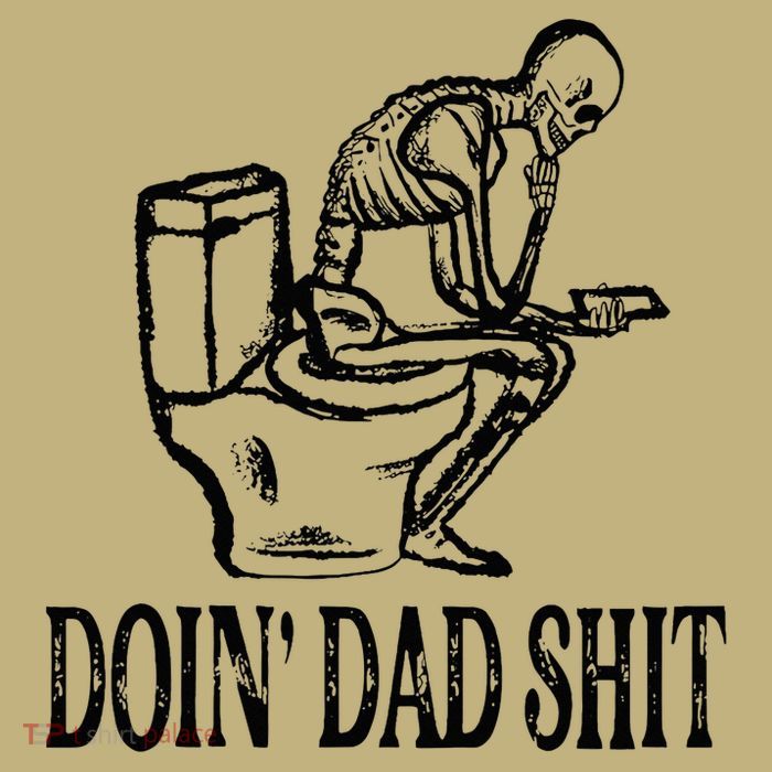 Doing Dad Shit Funny Skeleton Dad Joke Performance Shirt