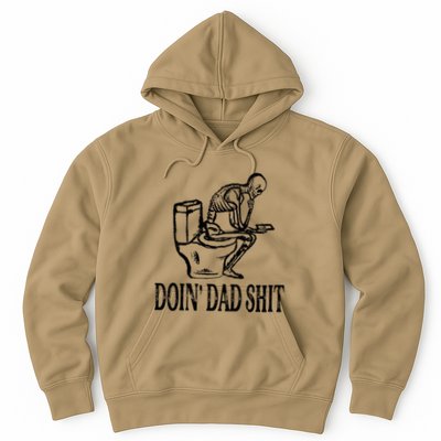 Doing Dad Shit Funny Skeleton Dad Joke Hoodie