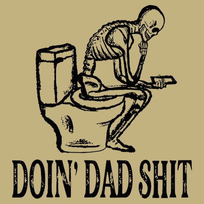 Doing Dad Shit Funny Skeleton Dad Joke Long Sleeve Shirt