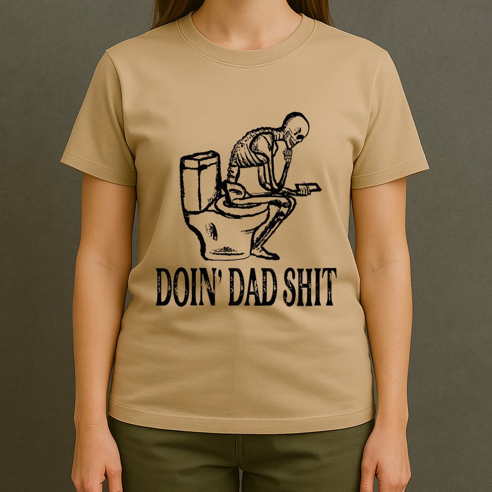 Doing Dad Shit Funny Skeleton Dad Joke T-Shirt