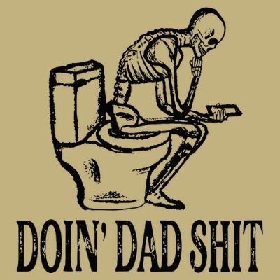 Doing Dad Shit Funny Skeleton Dad Joke T-Shirt