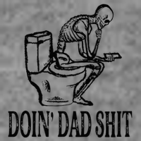 Doing Dad Shit Funny Skeleton Dad Joke Tall Hoodie