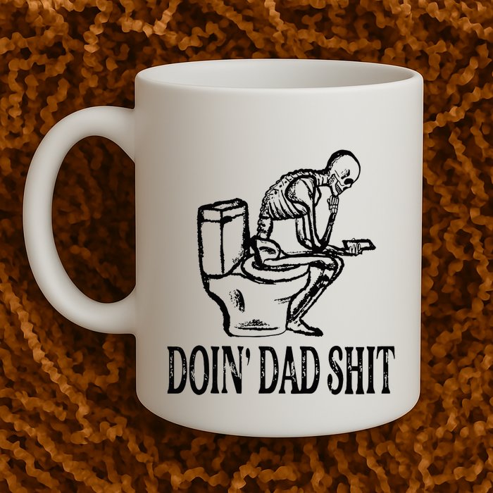 Doing Dad Shit Funny Skeleton Dad Joke Mug