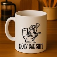 Doing Dad Shit Funny Skeleton Dad Joke Mug