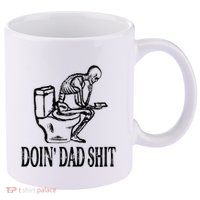 Doing Dad Shit Funny Skeleton Dad Joke 11oz C Handle Ceramic Mug