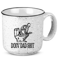 Doing Dad Shit Funny Skeleton Dad Joke 15oz Campfire Ceramic Mug