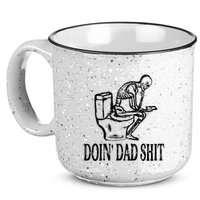 Doing Dad Shit Funny Skeleton Dad Joke 15oz Campfire Ceramic Mug