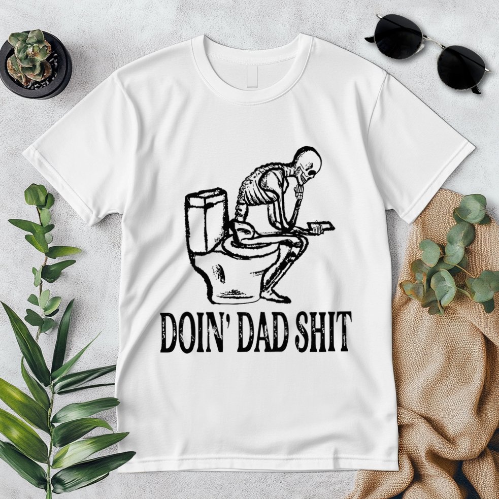 Doing Dad Shit Funny Skeleton Dad Joke Premium T-Shirt