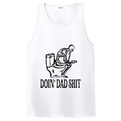 Doing Dad Shit Funny Skeleton Dad Joke PosiCharge Competitor Tank