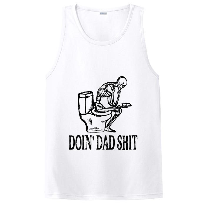 Doing Dad Shit Funny Skeleton Dad Joke PosiCharge Competitor Tank