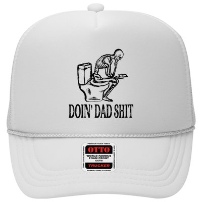 Doing Dad Shit Funny Skeleton Dad Joke Trucker Hat