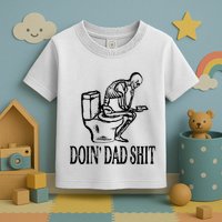 Doing Dad Shit Funny Skeleton Dad Joke Toddler T-Shirt