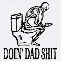 Doing Dad Shit Funny Skeleton Dad Joke Toddler T-Shirt