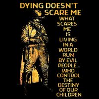 Dying Doesnt Scare Me What Scares Me Apron