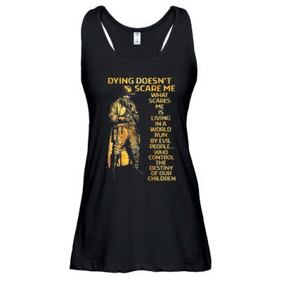 Dying Doesnt Scare Me What Scares Me Ladies Essential Flowy Tank
