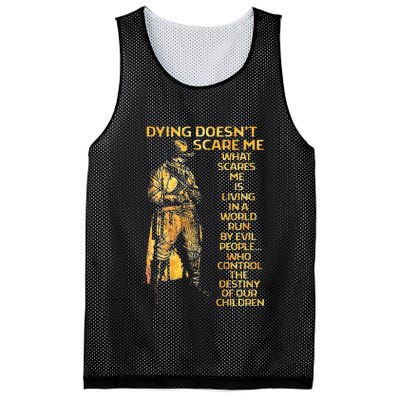 Dying Doesnt Scare Me What Scares Me Mesh Reversible Basketball Jersey Tank