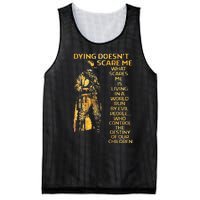 Dying Doesnt Scare Me What Scares Me Mesh Reversible Basketball Jersey Tank