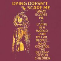 Dying Doesnt Scare Me What Scares Me 16oz Travel Tumbler