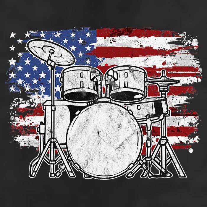 Drummer Drum Set Drums USA Flag American 4th Of July Gift 11oz C Handle Ceramic Mug