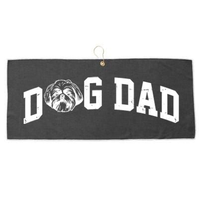 Dog Dad Shih Tzu Large Microfiber Waffle Golf Towel