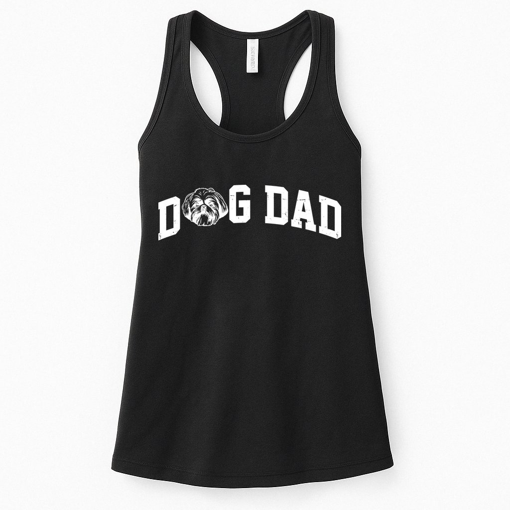 Dog Dad Shih Tzu Womens Tank Top
