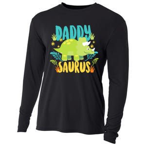 Daddy Dad Saurus Rex Dinosaur Dino for Father Cooling Performance Long Sleeve Crew