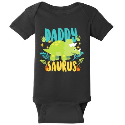 Daddy Dad Saurus Rex Dinosaur Dino for Father Baby Bodysuit