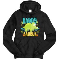 Daddy Dad Saurus Rex Dinosaur Dino for Father Tie Dye Hoodie