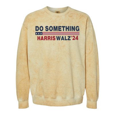 Dnc Do Something Vote Kamala Harris Walz 2024 For President Colorblast Crewneck Sweatshirt