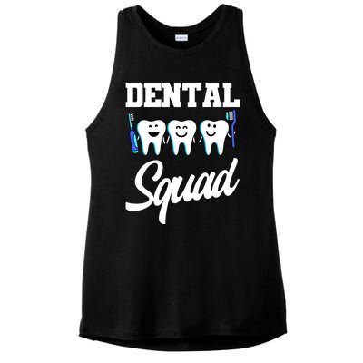 Dental Dentist Squad Teeth Cool Gift Ladies PosiCharge Tri-Blend Wicking Tank