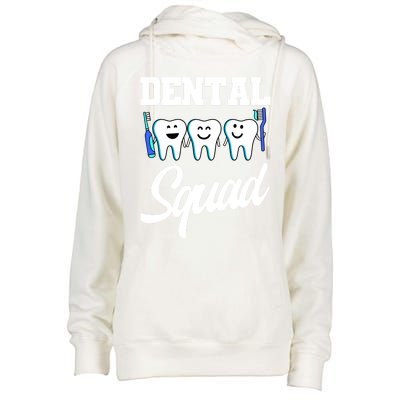 Dental Dentist Squad Teeth Cool Gift Womens Funnel Neck Pullover Hood