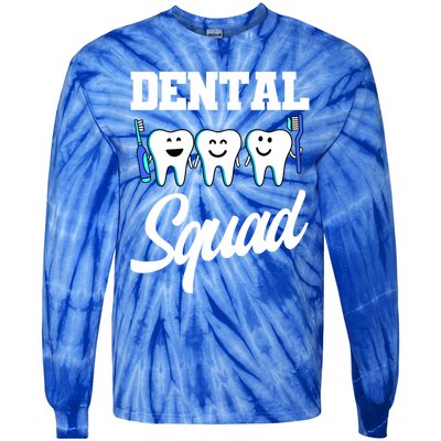 Dental Dentist Squad Teeth Cool Gift Tie-Dye Long Sleeve Shirt