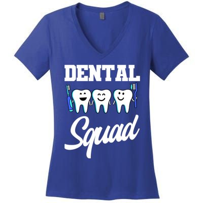 Dental Dentist Squad Teeth Cool Gift Women's V-Neck T-Shirt