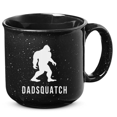 Dadsquatch Dad Sasquatch Bigfoot Funny Gift For Dad 15oz Campfire Ceramic Mug