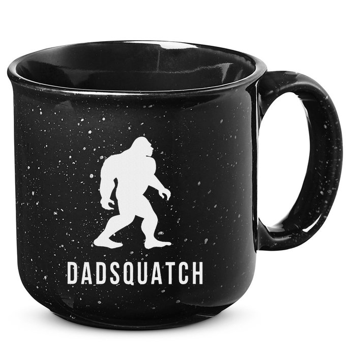 Dadsquatch Dad Sasquatch Bigfoot Funny Gift For Dad 15oz Campfire Ceramic Mug