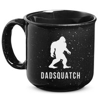 Dadsquatch Dad Sasquatch Bigfoot Funny Gift For Dad 15oz Campfire Ceramic Mug