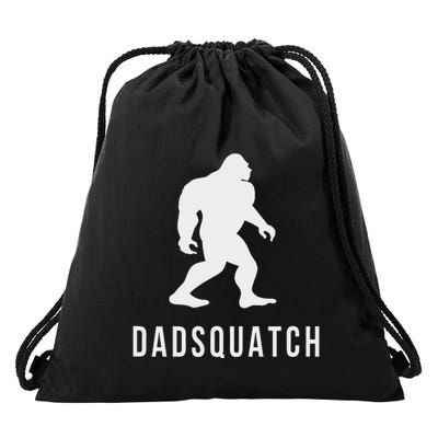 Dadsquatch Dad Sasquatch Bigfoot Funny Gift For Dad Drawstring Bag