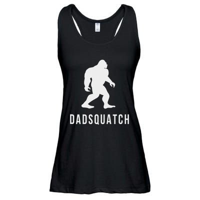 Dadsquatch Dad Sasquatch Bigfoot Funny Gift For Dad Ladies Essential Flowy Tank