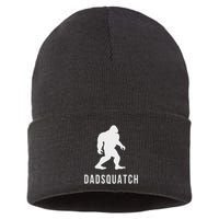 Dadsquatch Dad Sasquatch Bigfoot Funny Gift For Dad Sustainable Knit Beanie