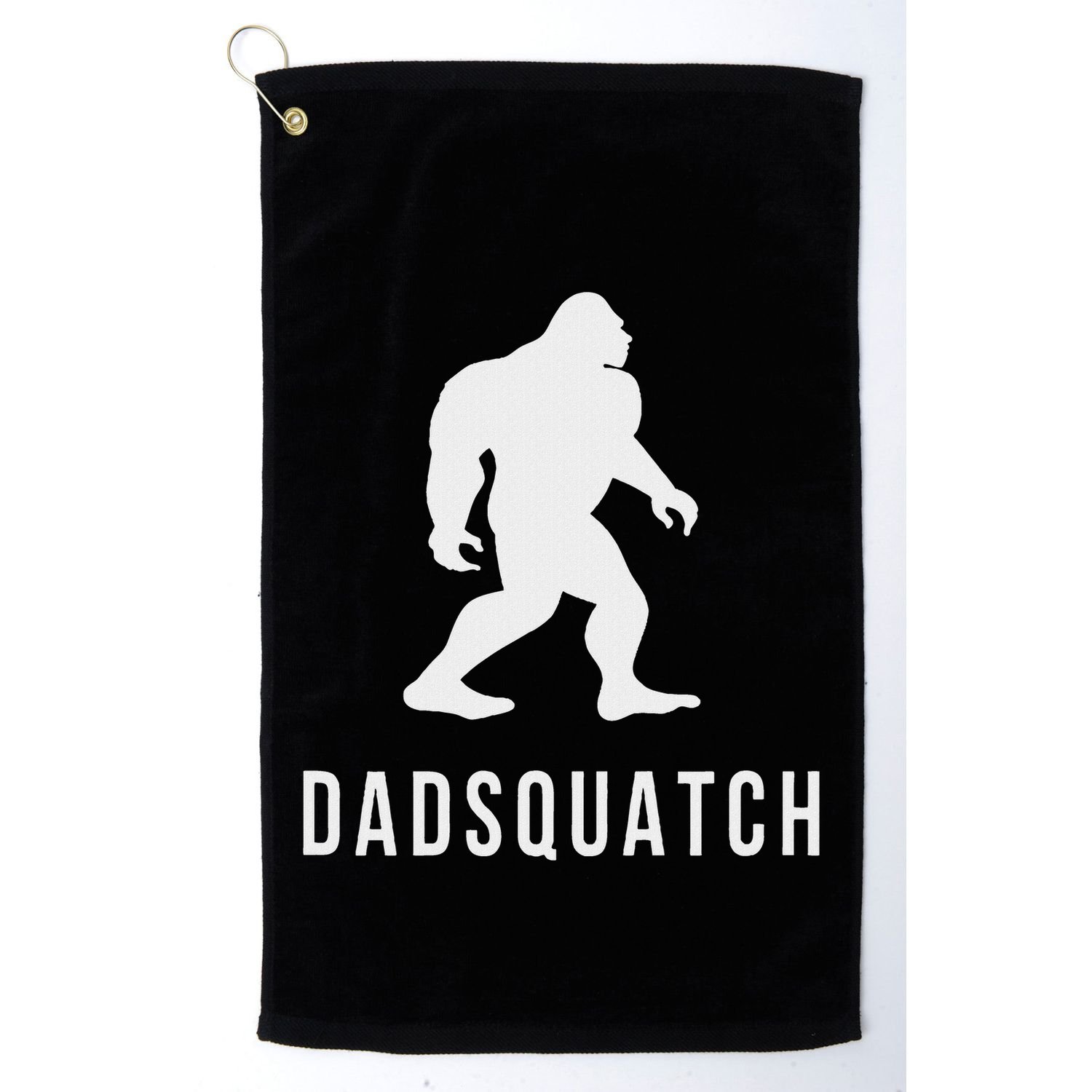 Dadsquatch Dad Sasquatch Bigfoot Funny Gift For Dad Golf Towel