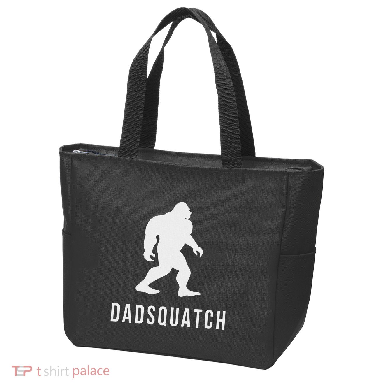 Dadsquatch Dad Sasquatch Bigfoot Funny Gift For Dad Zip Tote Bag
