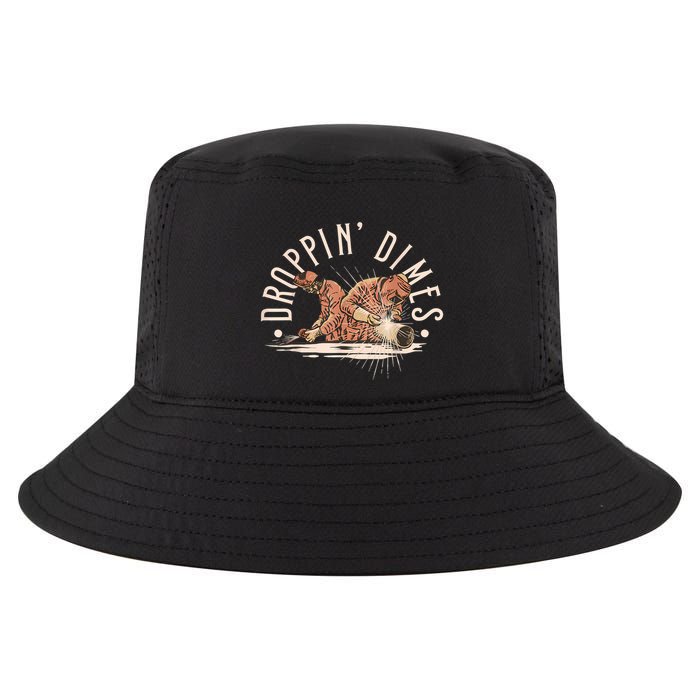 Droppin Dimes Skeleton Welding Humor Cool Comfort Performance Bucket Hat