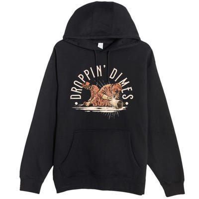 Droppin Dimes Skeleton Welding Humor Premium Pullover Hoodie