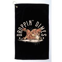 Droppin Dimes Skeleton Welding Humor Golf Towel