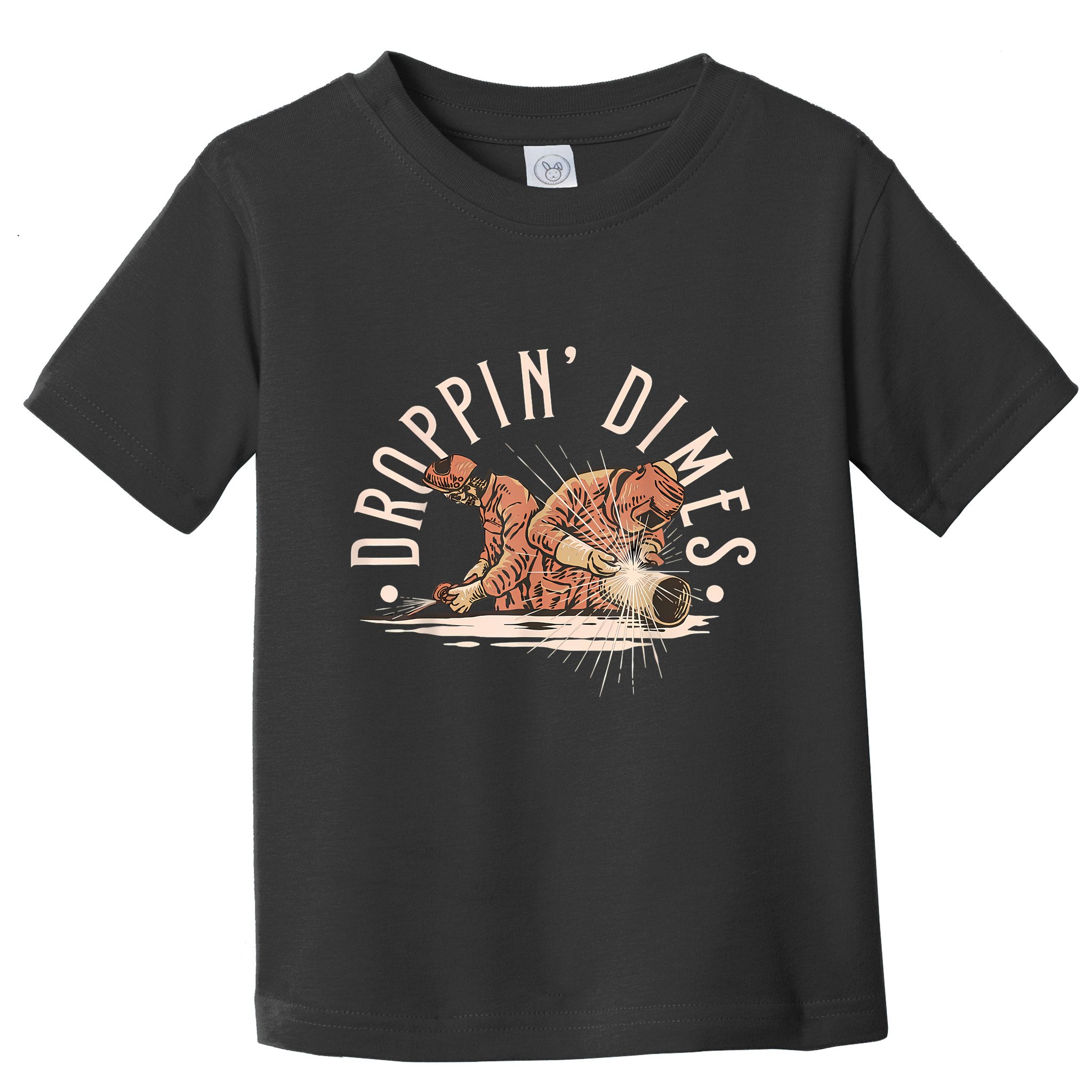 Droppin Dimes Skeleton Welding Humor Toddler T-Shirt